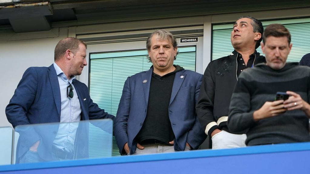 Todd Boehly, propietario del Chelsea, en un partido en Stamford Bridge
