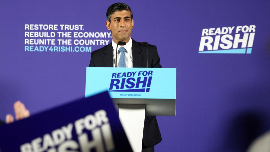 Sunak en un acto público el pasado mes de Julio en Londres.