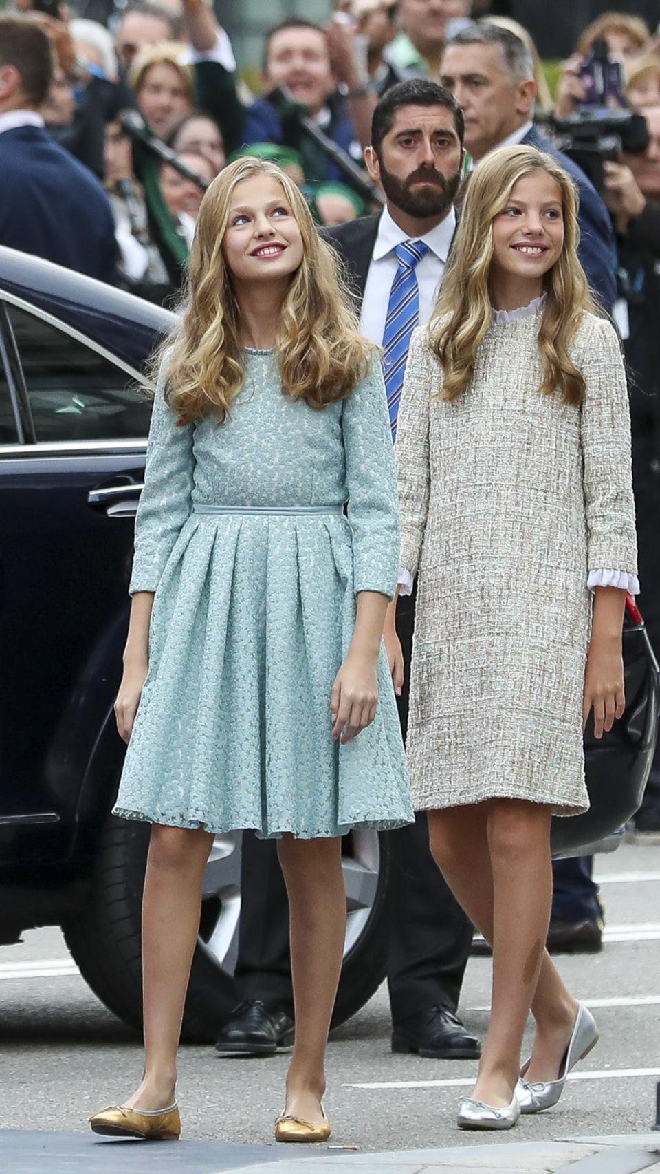 Leonor y Sofía, en 2019.