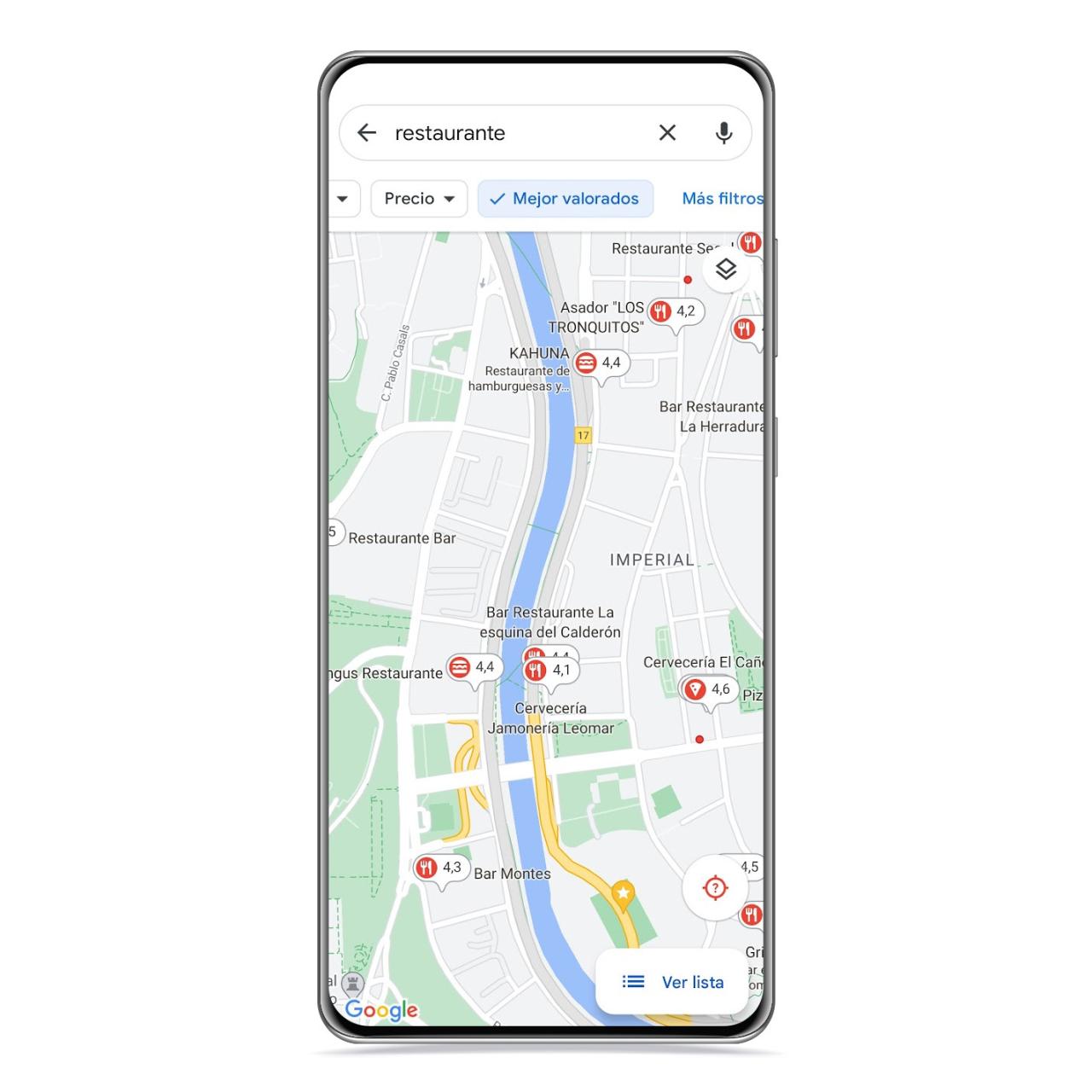 Mejor valorados en Google Maps