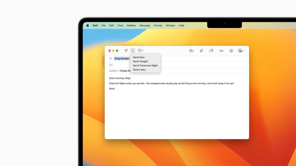 Mail en macOS Ventura.