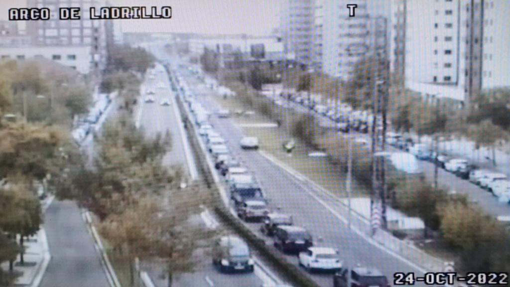 Situación del paseo Arco de Ladrillo en la mañana de hoy