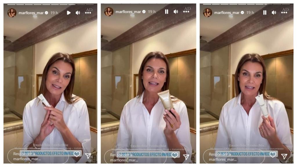 Mar Flores ha compartido su rutina de belleza con sus seguidores.