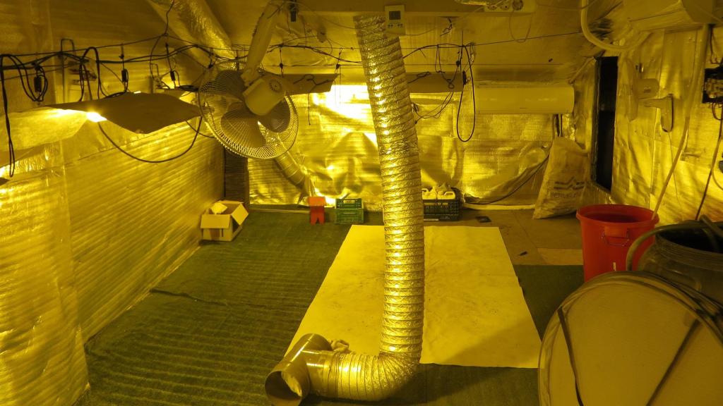 Vivienda desmantelada. Foto: Guardia Civil.