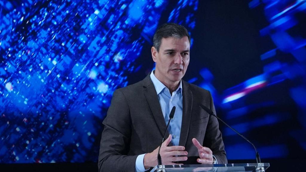 El presidente del Gobierno, Pedro Sánchez, este lunes en un acto en Valladolid.