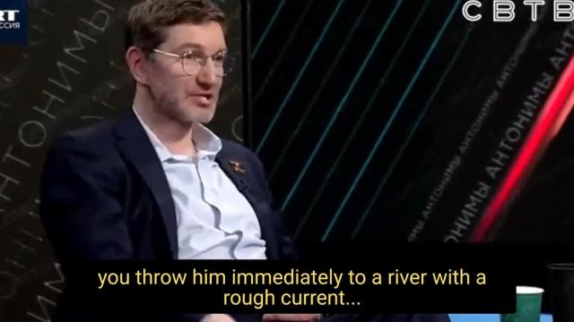 Antón Krasovski, presentador de Russia Today (RT), el pasado jueves.