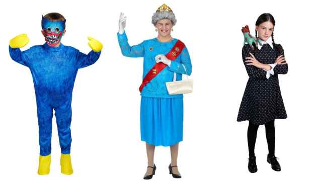 Huggy Wuggy, Reina Isabel II y Miércoles Addams.