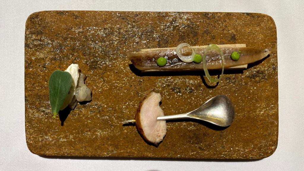 Uno de los platos del menú de Andreu Genestra