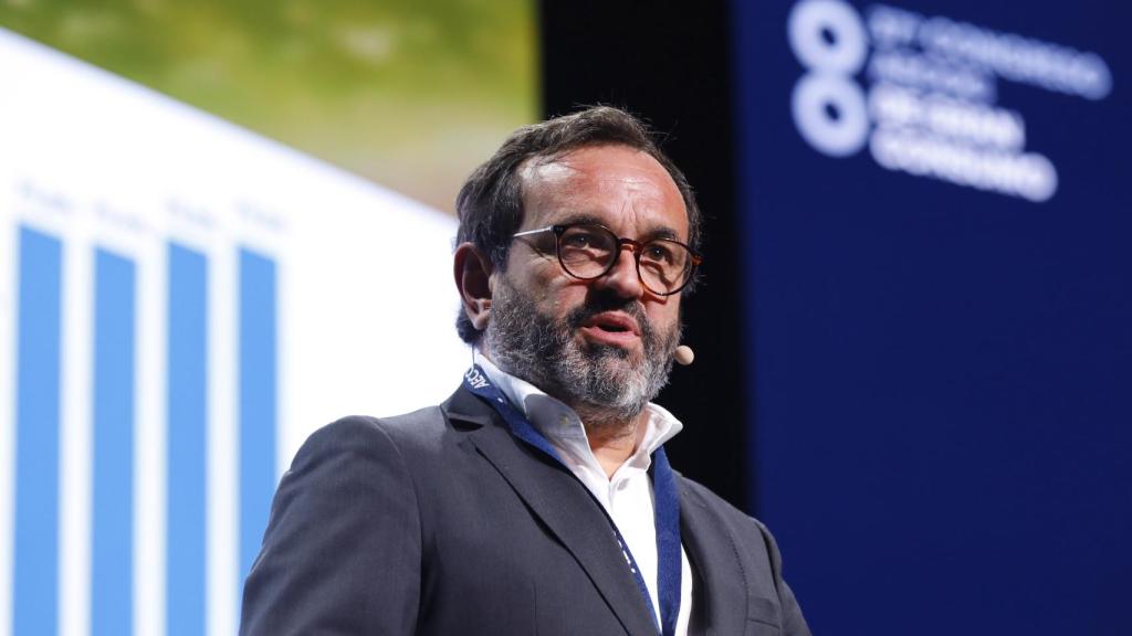 Ignacio González durante la apertura del Congreso de Aecoc.