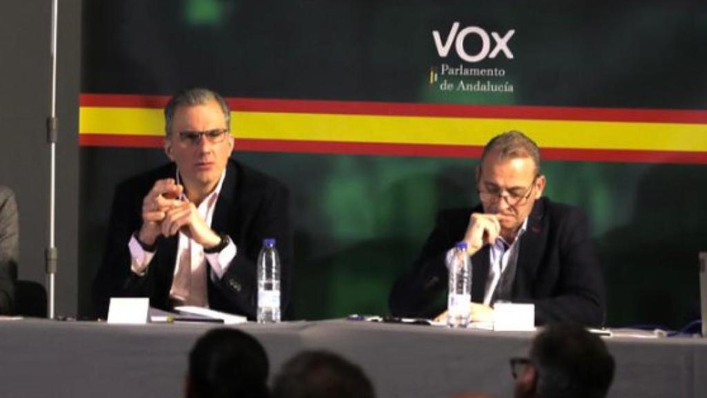 Javier Ortega Smith y Tomás Fernández, el pasado mes de abril.