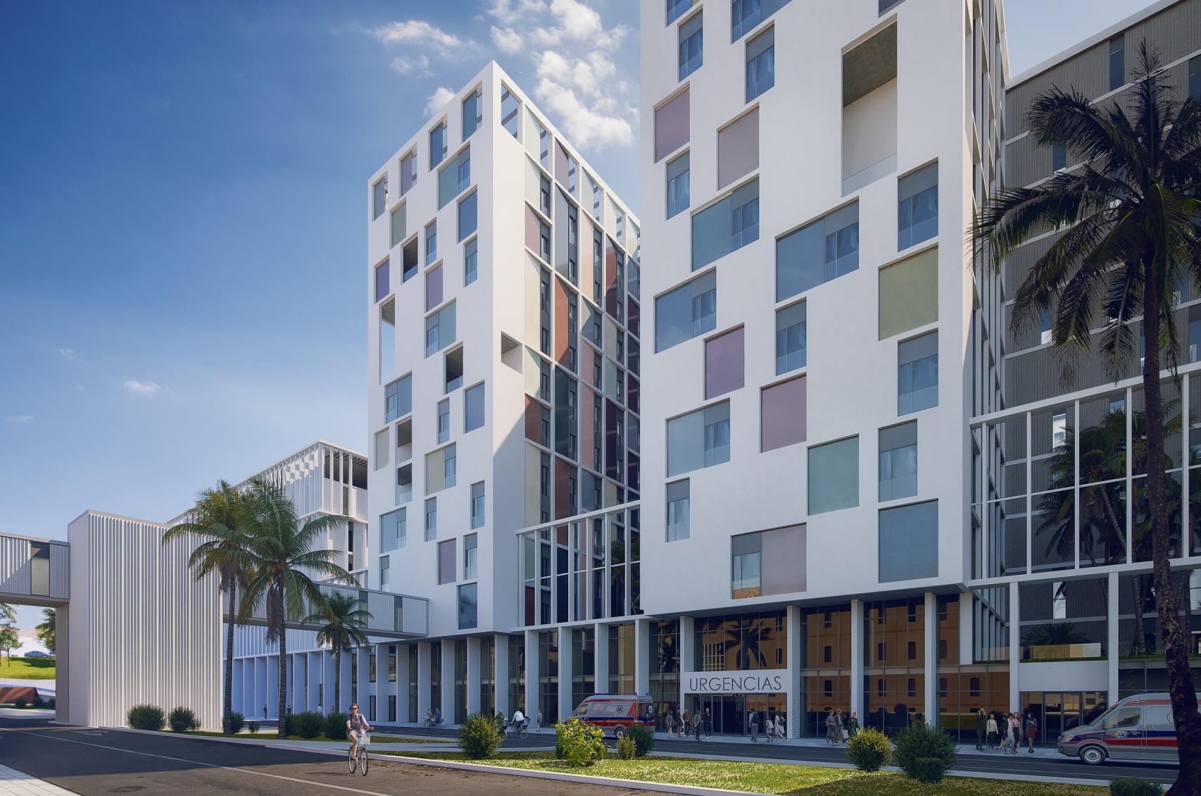 Zona de Urgencias del nuevo hospital de Málaga.