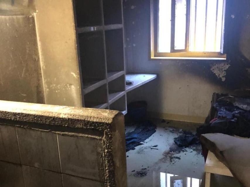 Imagen de archivo de un incendio similar en la cárcel de Dueñas.