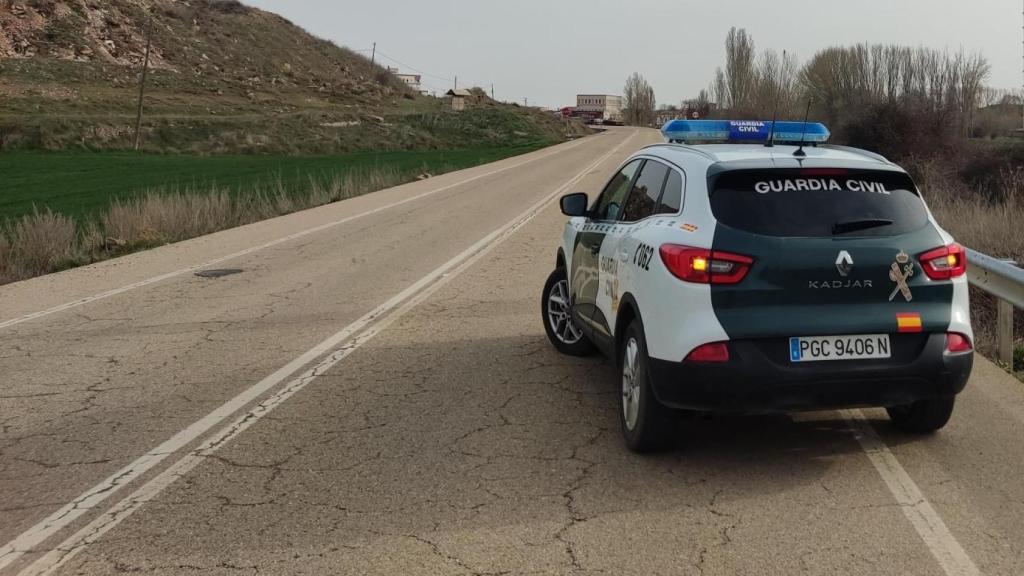 Guardia Civil en una carretera de Agreda
