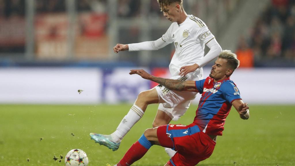 Paul Wanner, el día de su debut en Champions League con el Bayern.