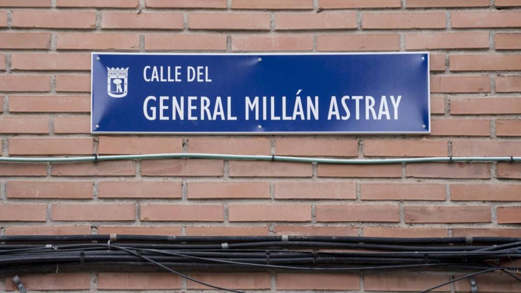 Calle General Millán Astray en Madrid.