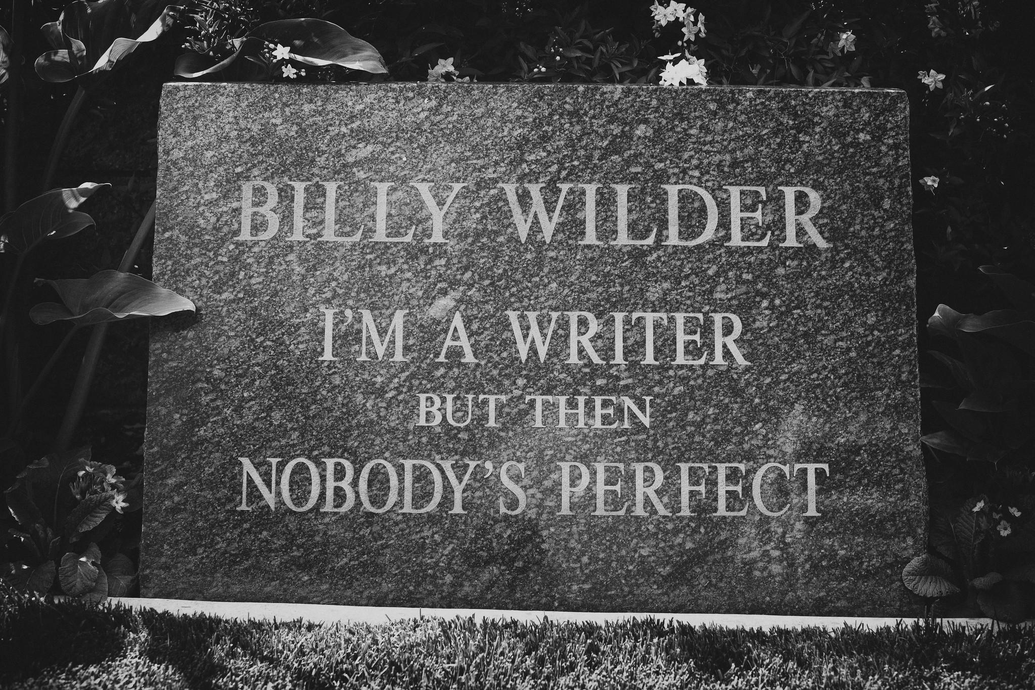 Epitafio de Billy Wilder por Thomas Hawk via flickr
