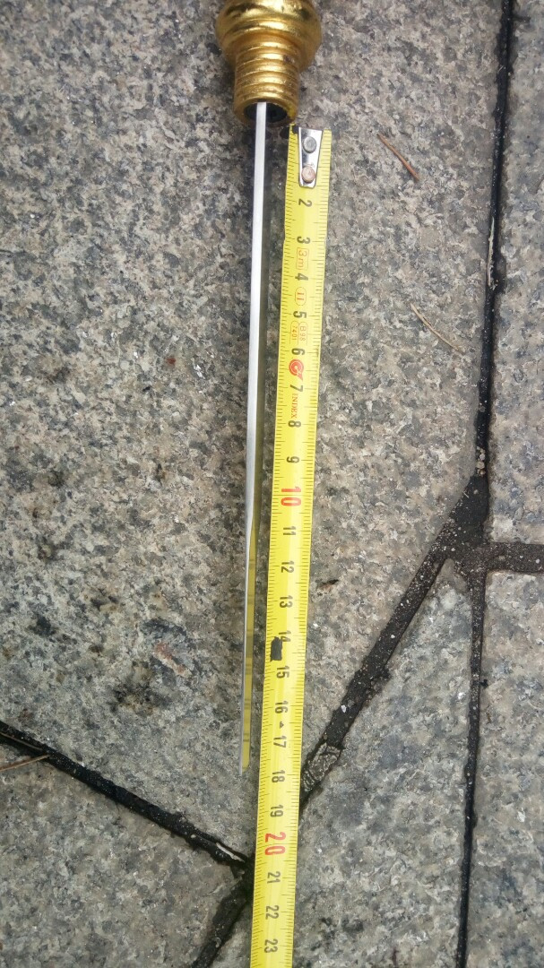 El sable oculto en el bastón. Foto: Policía Local de Vigo