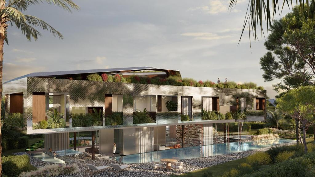 Perspectiva de otra de las villas.