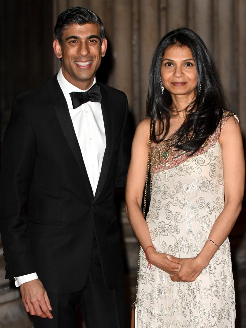 Rishi Sunal y Akshata Murthy en una imagen de archivo.