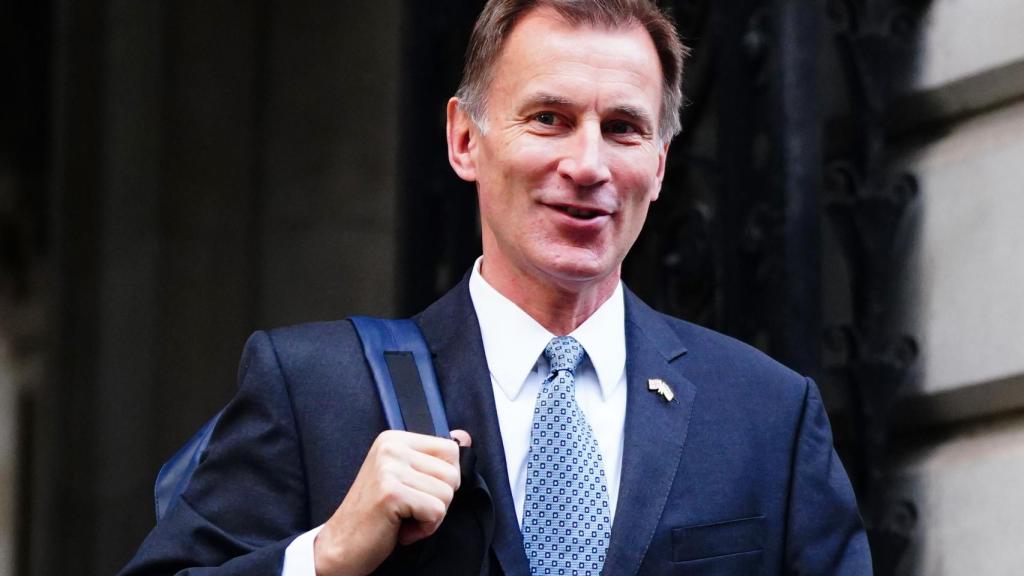 El ministro de Finanzas y responsable de la Hacienda británica,  Jeremy Hunt.