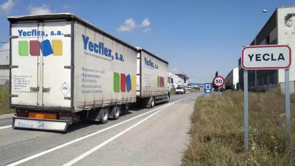 Entrada a la localidad murciana de Yecla, la localidad donde se ubica la Residencia San Isidro.