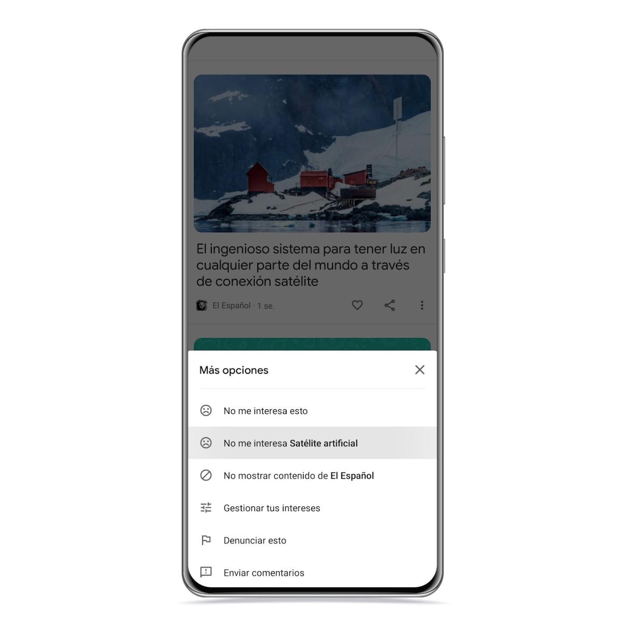 No me interesa en Discover