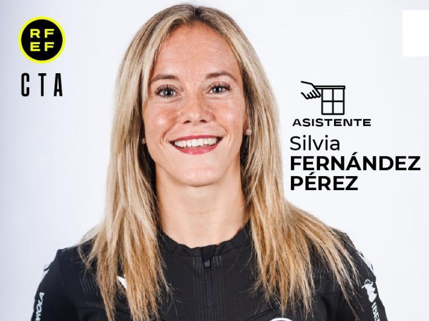 La árbitra vallisoletana Silvia Fernández Pérez.