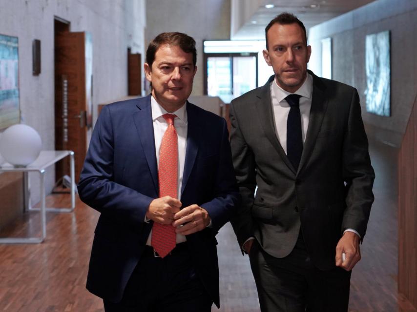 Fernández Mañueco junto a Héctor Palencia