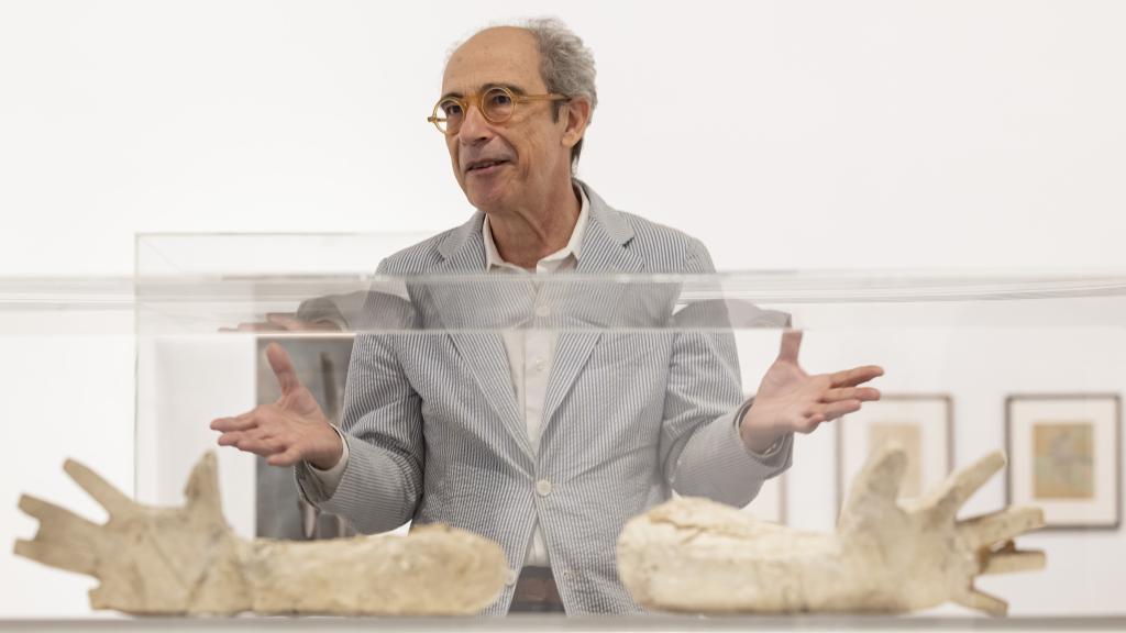 El comisario Juan José Lahuerta en la presentación de la exposición