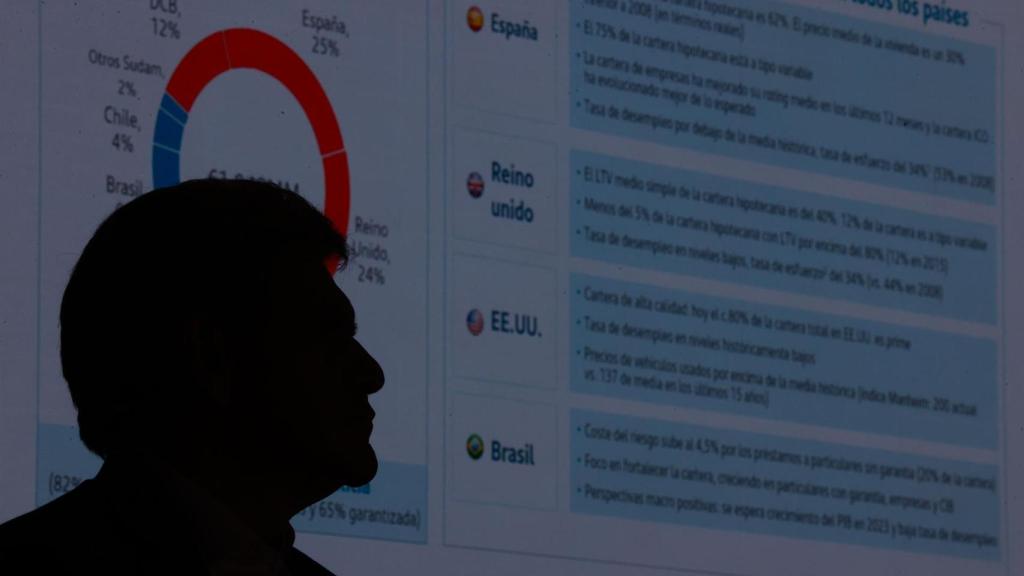 José Antonio Álvarez, consejero delegado de Santander, el miércoles durante la presentación de resultados del banco.