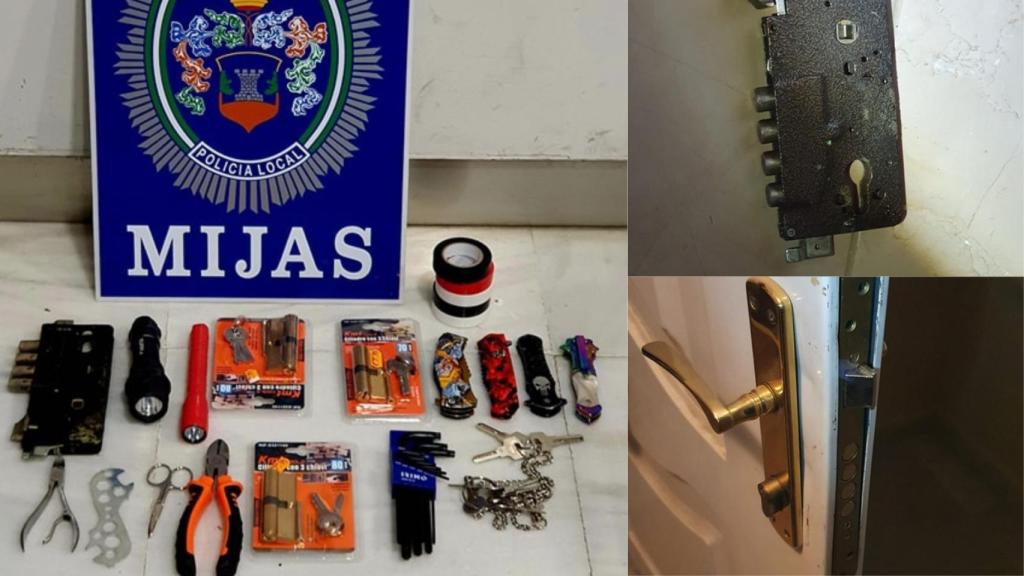 Los objetos requisados.