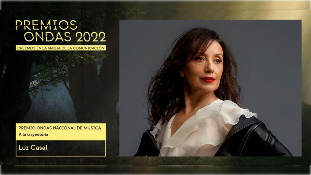 Luz Casal, premio Ondas por su trayectoria.