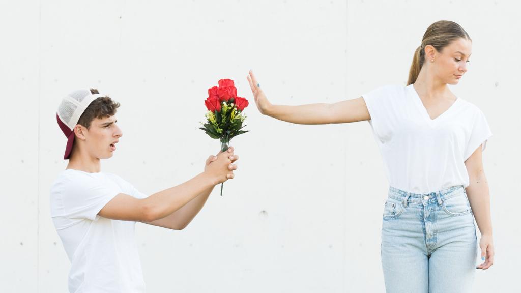 Imagen de archivo de pareja rechazada