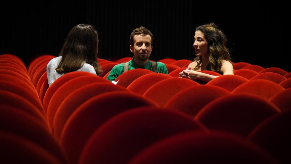 Un momento de la entrevista.