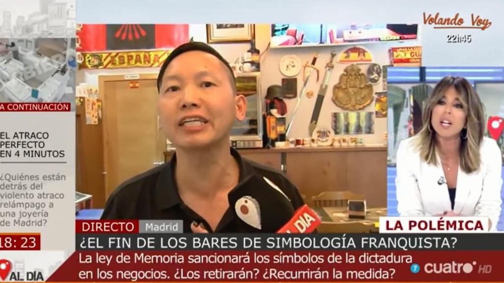 Ana Terradillos, obligada a pedir disculpas tras entrevistar al dueño de un bar franquista.