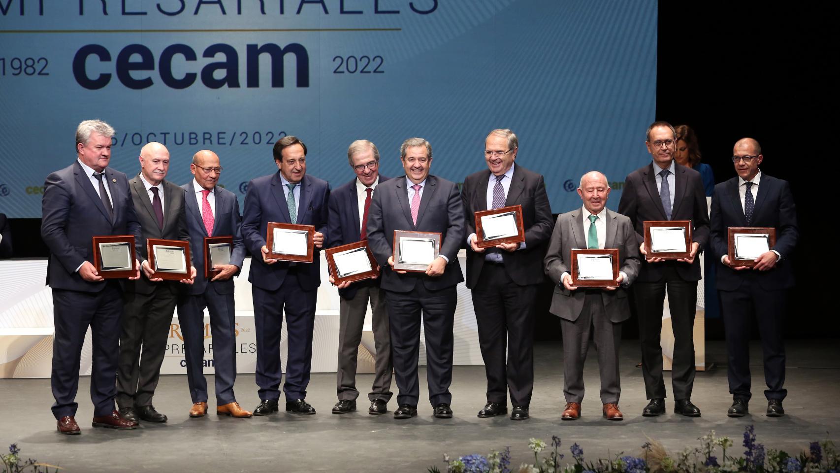 Cecam entrega sus premios empresariales en el Teatro Rojas de Toledo: las imágenes de la gala