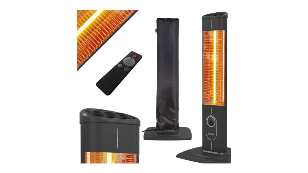 ICQN Estufa de pie de con funda impermeable