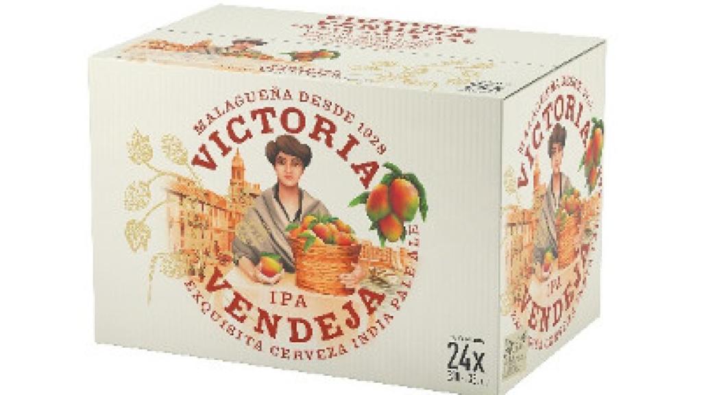 El diseño de la caja de ‘Vendeja’ de Victoria.