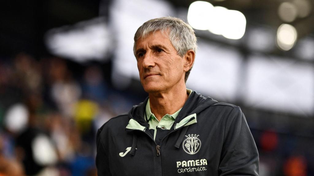 Setién, en su primer partido como entrenador del Villarreal.