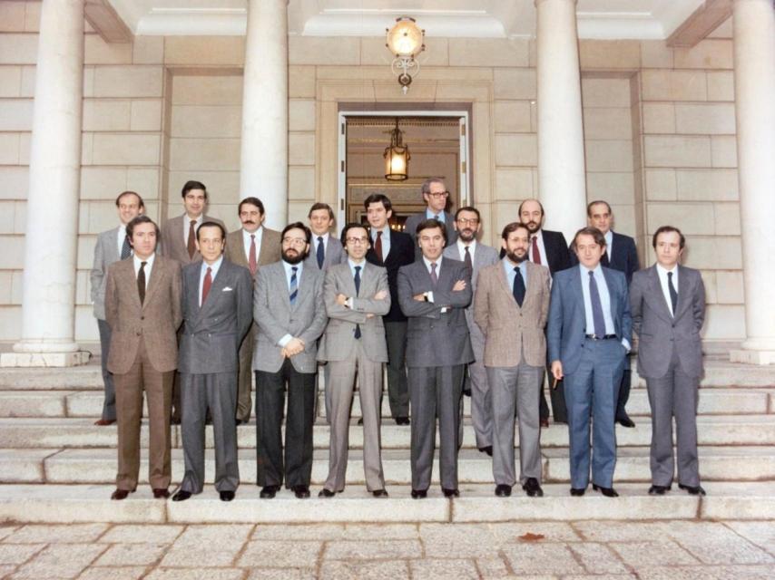El primer gobierno de Felipe González, en Moncloa.