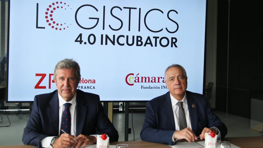 El director general de la Fundación Incyde, Javier Collado, y el delegado especial del Estado en el CZFB, Pere Navarro.