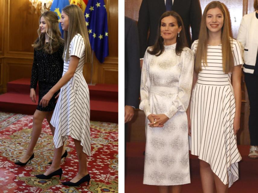 La infanta Sofía, con tacones y vestido de Hugo Boss.