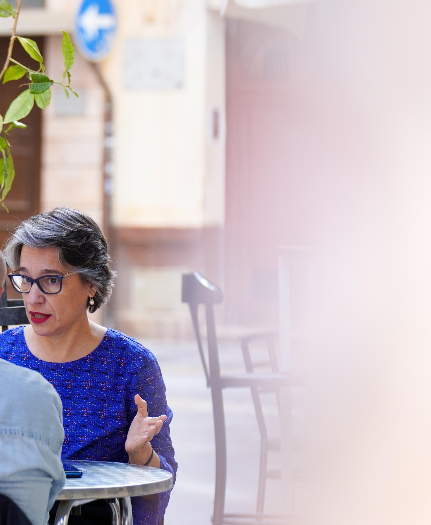 Susana García Bujalance, durante la entrevista.