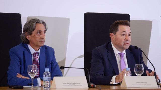 Juan Carlos de Margarida, presidente del Ecova, durante el encuentro de hoy