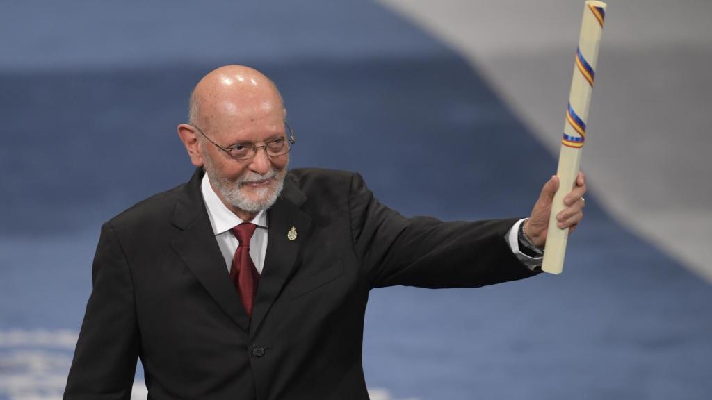 El arqueólogo y antropólogo mexicano Eduardo Matos Moctezuma recibe el Premio Princesa de Asturias de Ciencias Sociales. Foto: Eloy Alonso / EFE