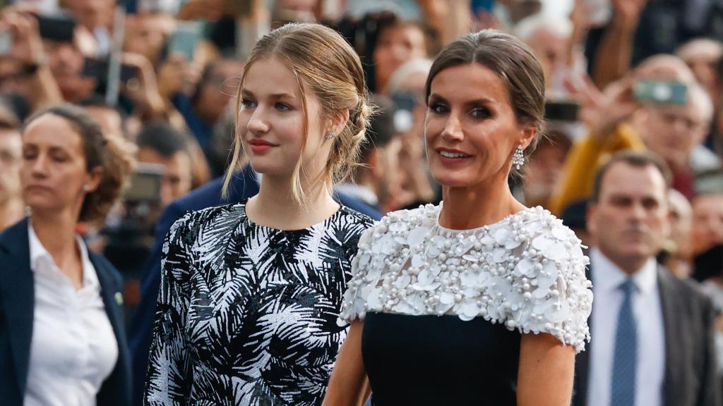 Letizia y su hija, la princesa Leonor.