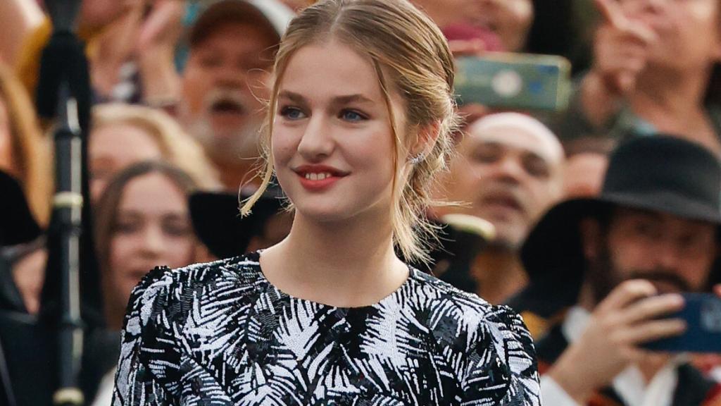 La princesa de Asturias en Oviedo.