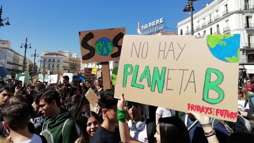 Vista de la Marcha por el Clima 2019 en Madrid.