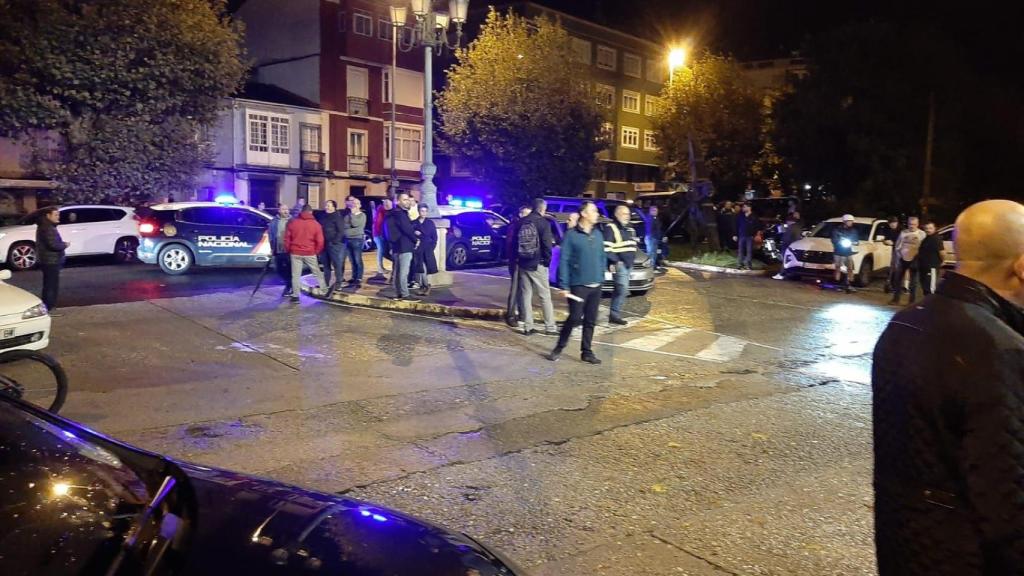 Entrada de la calle Taxonera a primera hora de esta mañana