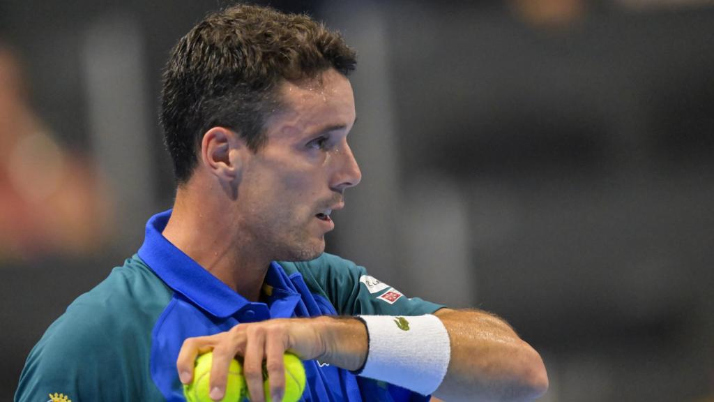 Roberto Bautista durante un momento de las semifinales de Basilea ante Rune